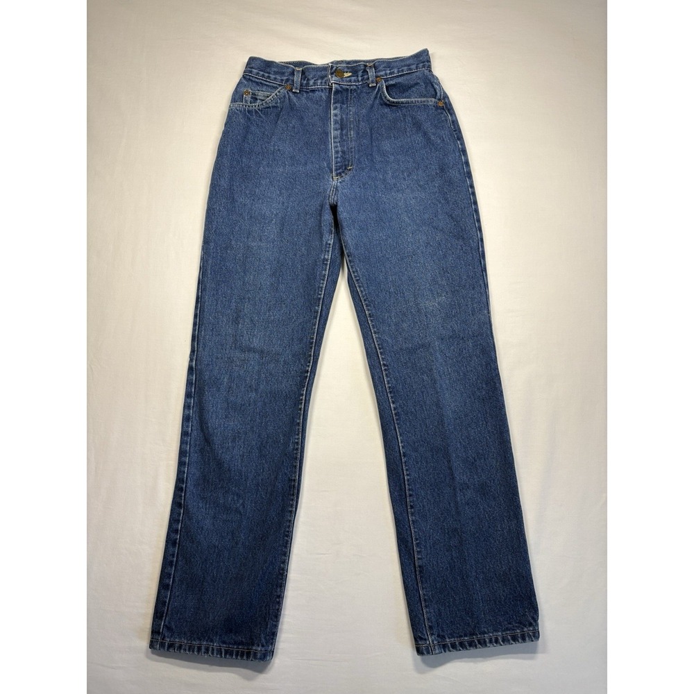 80s Lee Jeans High Rise Dark Wash Mom Jeans Women's Size 12 PET Union Made